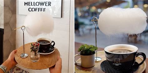 Mellower Coffee In Shanghai Serves Coffee With A Floating Cotton Candy