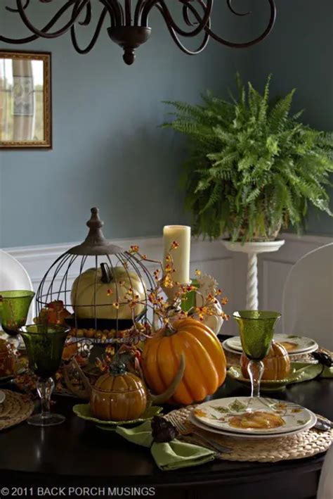 81 Cool Fall Table Decorating Ideas Shelterness