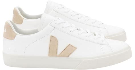 Veja Campo Chromfree Leather Extra White Almond Lyst Uk