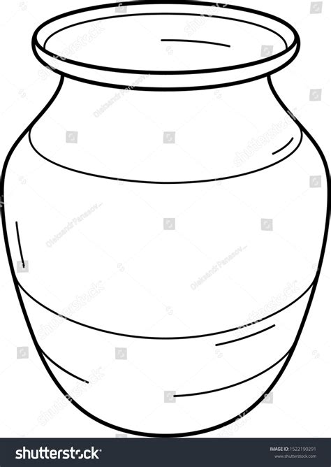 2 658 Clay Pot Outline Images, Stock Photos & Vectors | Shutterstock