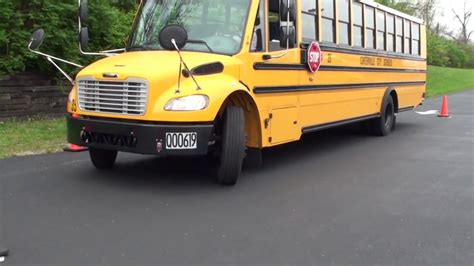 Cdl Class B Skills School Bus Parallel Parking Blind Side W Mirror