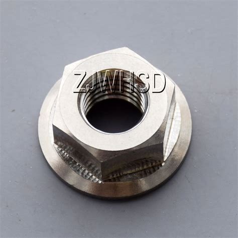 M10 X 1 5 Titanium Ti Hex Flange Nut Aerospace Grade Bike Motorcycle