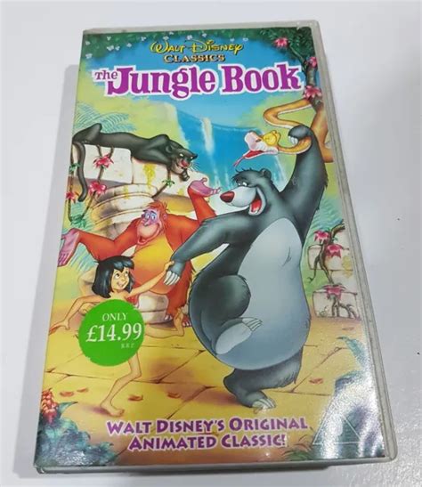 The Jungle Book Vhs Video Original Walt Disney Classics Uk Pal