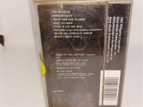 Celine Dion Let S Talk About Love Collectible Cassette Tape Music Album