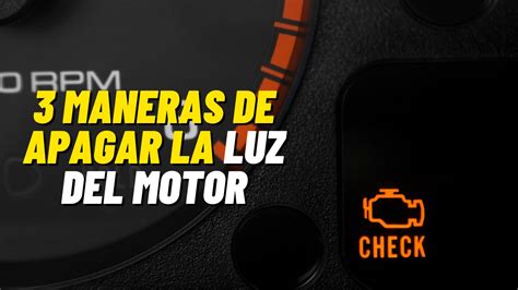 Maneras De Apagar La Luz Del Check Engine Santiago Soluciones