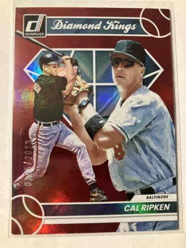 2023 Panini Donruss Diamond Kings Holo Red 8 Cal Ripken 2023 For