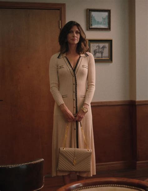 Cream Knit Tank Dress Worn By Dawn Olivieri As Sarah Atwood In Yellowstone