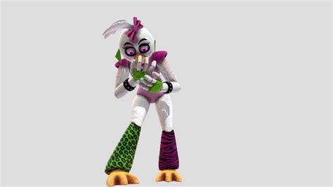 Fnaf Hw 2 Glamrock Chica Download Free 3d Model By Skylajade69