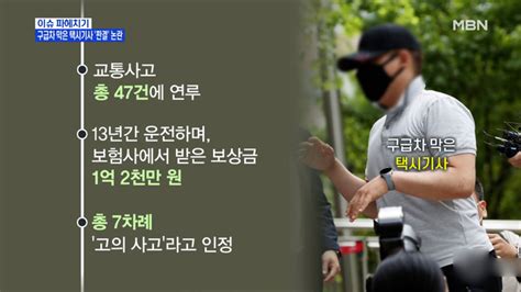 Mbn 뉴스파이터 구급차 막은 택시기사 징역 1년 10월 확정유족 누구와 합의했나 네이트 뉴스