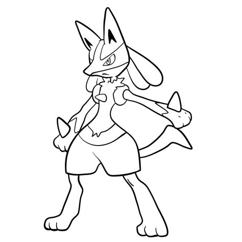 Coloriage Lucario Coloriages Gratuits Imprimer