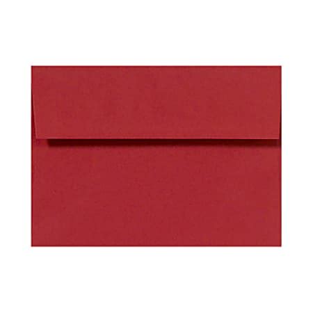 LUX Invitation Envelopes A6 Peel Press Closure Ruby Red Pack Of 250