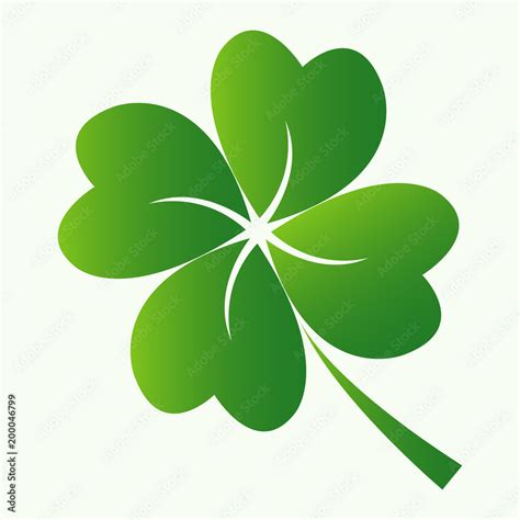 Four Leaf Clover Icon Stock Vector Adobe Stock