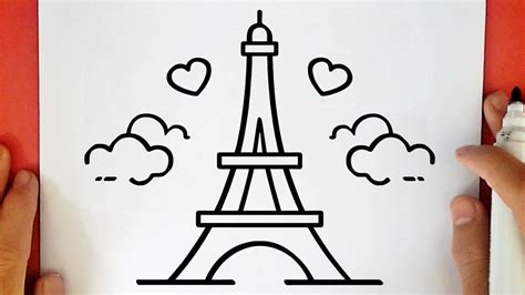 COMO DIBUJAR LA TORRE EIFFEL YouTube