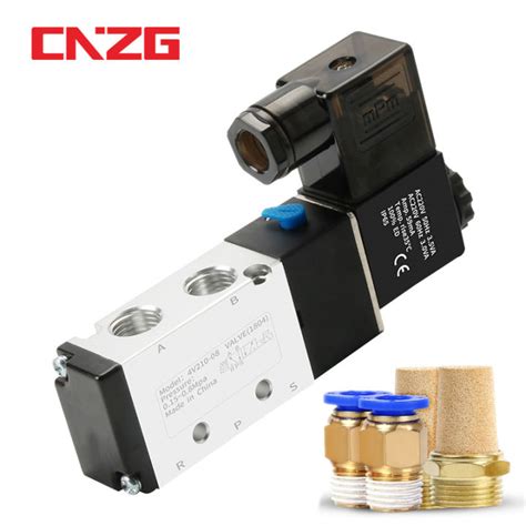 4V210 08 1 4 5 Way 2 Position Port Pneumatic Control Solenoid Air