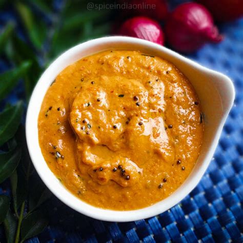 Kara Chutney Recipe Side Dish For Idli Dosa Spiceindiaonline