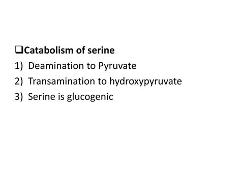 Serinealanine One Carbon Metabolism Ppt Download