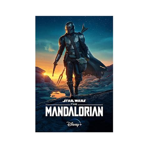 The Mandalorian Poster Star Wars Poster Grogu Posters Etsy