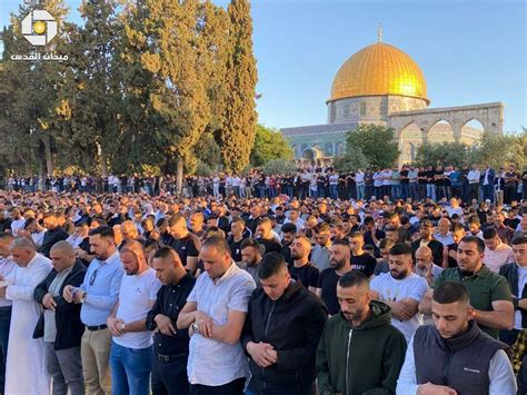 Tens Of Thousands Are Now Performing Eid Al Fitr Prayers At The Blessed