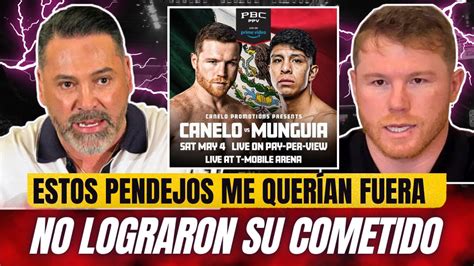 ÓSCAR DE LA HOYA REVELA QUE LO QUISIERON DEJAR FUERA EN NEGOCIACIONES