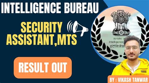 IB Security Assistant MTS Result Out 2024 IB Result Out 2024 Ib