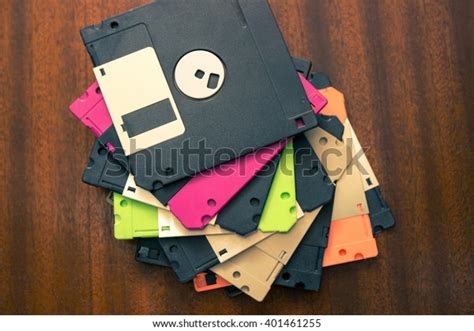 Old Forgotten Technologies Floppy Disks Nostalgia Stock Photo 401461255