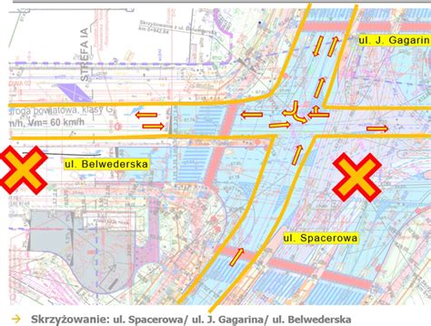 Rozbi Rka Banana Szyny I Rozjazdy U Zbiegu Ulic Belwederskiej