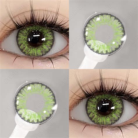 Eyeshare 3 Tone Gemstone Green Color Contact Lenses Yearly Contact Lens