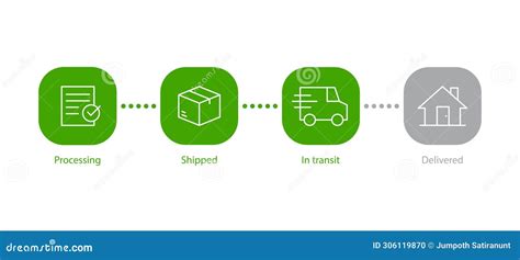 Order Parcel Processing Delivery Icon Track And Trace Processing