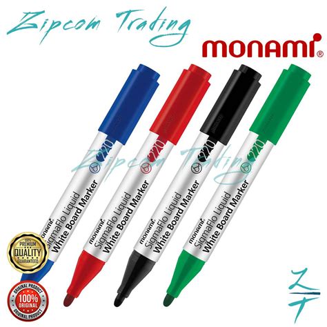 Monami Sigmaflo White Board Marker 220 Bullet Nib Shopee Malaysia