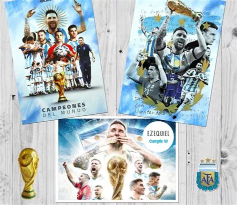 Kit Imprimible Argentina Campe N Messi Texto Editable En Venta En