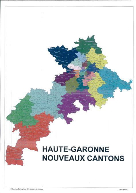 Carte de la Haute-Garonne - Haute-Garonne carte des villes, communes