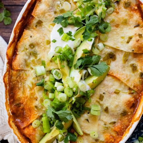 Green Chile Enchilada Casserole This Savory Vegan