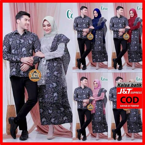 Jual Baju Batik Couple Kebaya Modern Brukat Dan Rok Tunangan Tunik Baju Couplelan Pasangan