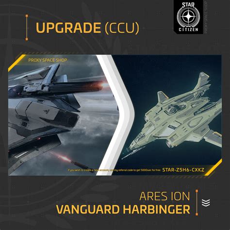 Star Citizen AEGIS VANGUARD HARBINGER UPGRADE CCU EBay