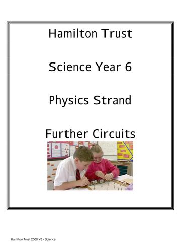 Electricity Year 6 Unit Teaching Resources