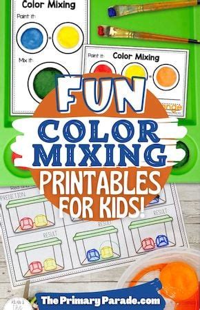 Primary Color Mixing Worksheet Preschool Activities The Primary Parade