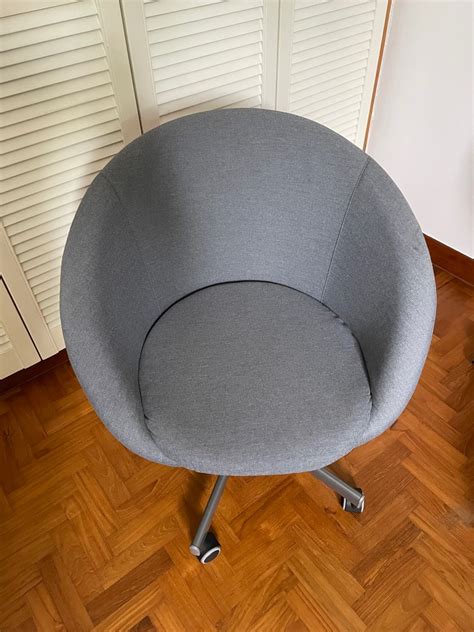 Skruvsta Swivel Chair Vissle Grey Furniture Home Living Furniture