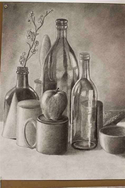 Charcoal Pencil Drawing Still Life Bestpencildrawing