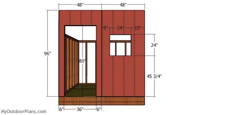 X Saltbox Shed Free Diy Plans Myoutdoorplans Free Woodworking