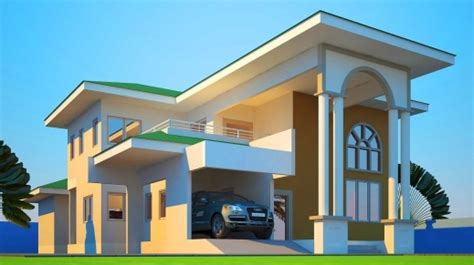 Wonderful Bedroom Bungalow House Plan In Nigeria On New Ghana House ...