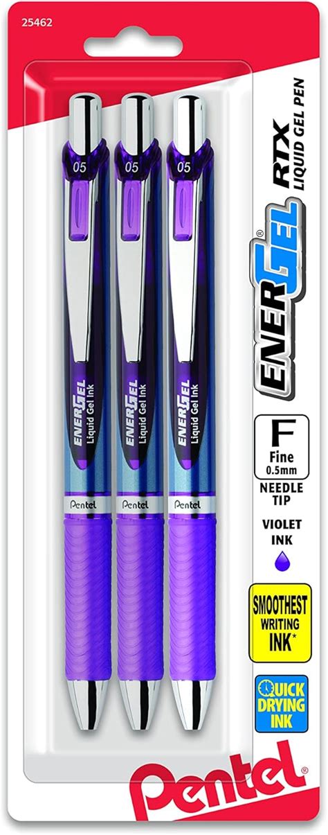 Pentel Energel Rtx Retractable Liquid Gel Pen 05mm Fine