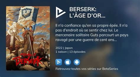 Regarder Berserk LÂge Dor Memorial Edition Streaming