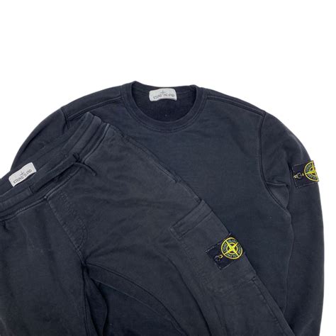 Stone Island 2017 Black Tracksuit Set Mats Island