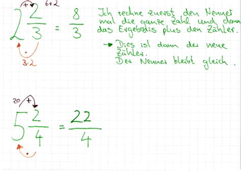 Gemischte Zahlen In Brüche Umwandeln ǀ Lernwerk Tv