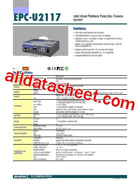 Datasheet Pdf Advantech Co Ltd