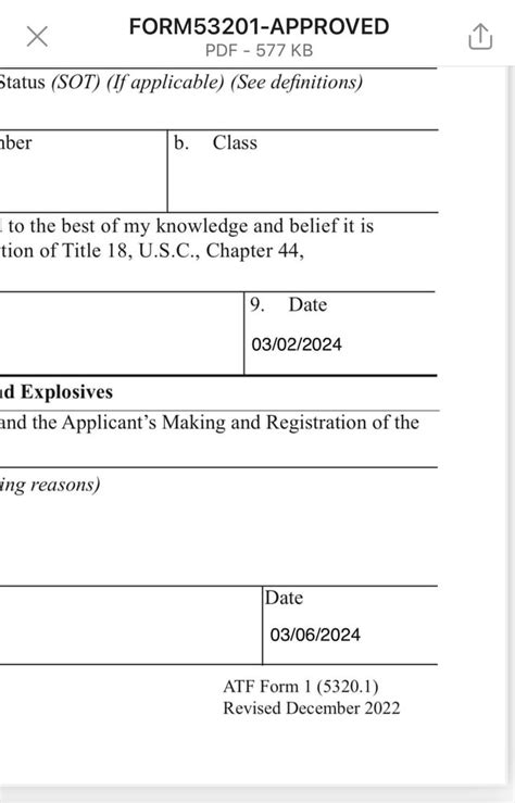 Eform 1 Approvals Rctguns