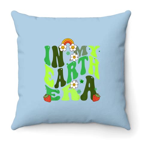 Groovy In My Earth Era 2024 Earth Sea Art Save The Planet Gifts Throw Pillows sold by John.athur ...