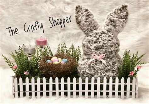 Dollar Tree Bunny Makeover And Clothespin Fence Spring Easter Crafts