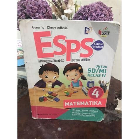 Jual ESPS MATEMATIKA PJOK KELAS IV UNTUK SD MI BEKAS PAKAI