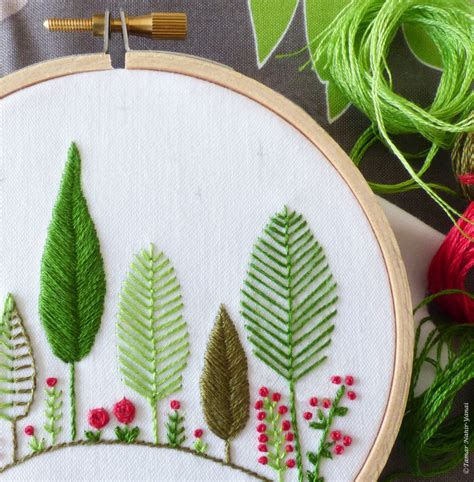 Tamar Nahir Embroidery Kit 4 Christmas Forest Snuggly Monkey